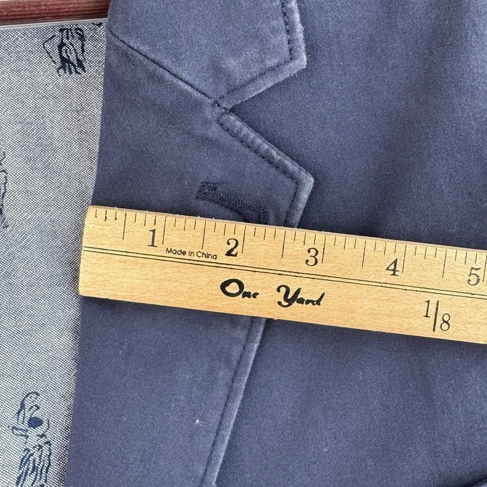 Tommy Bahama Cotton Sport Coat Mens XXL Blue Half Lined Blazer Travel Vacation